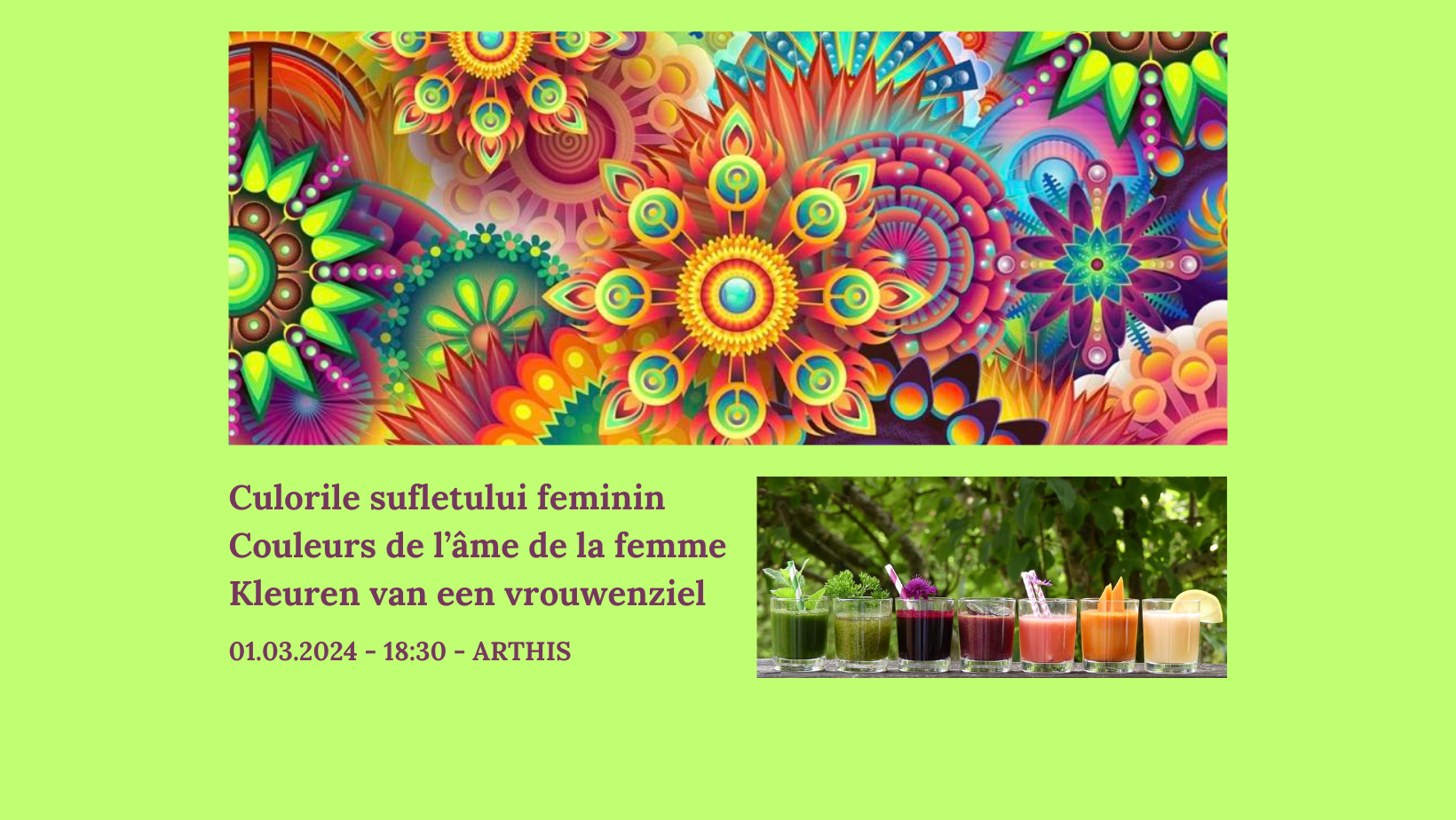 Culorile sufletului feminin 2024